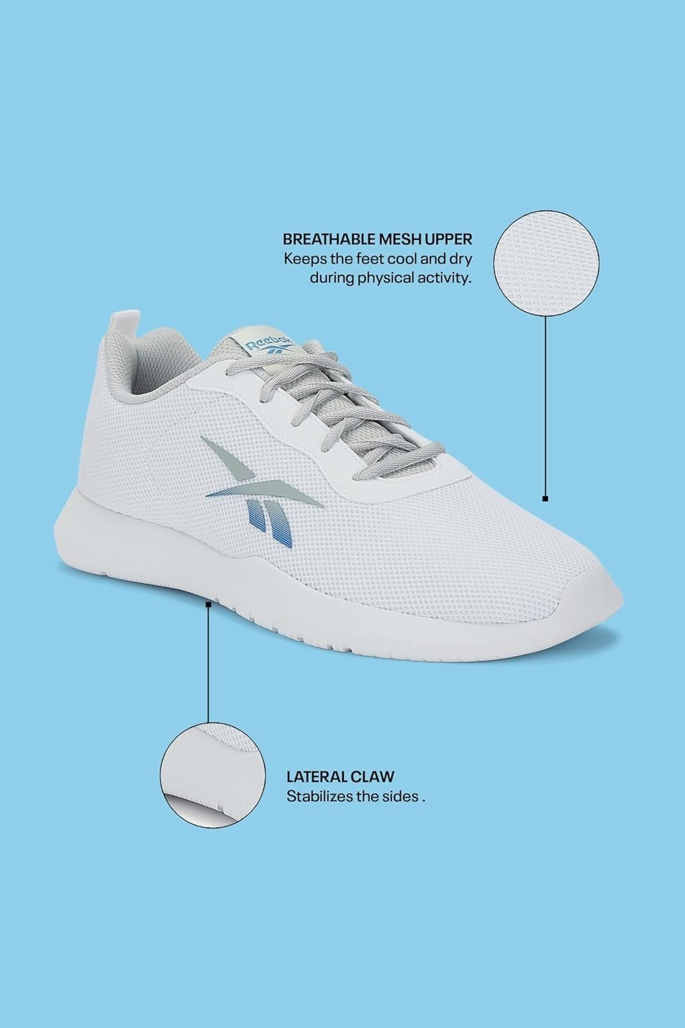 Reebok Men's Running Shoes Lightweight Rubber Outsole Sports Shoes for Men | Lightweight Gym Shoe for Men | Running, Jogging, Walking & Gym | Flow Advance M - Image 2