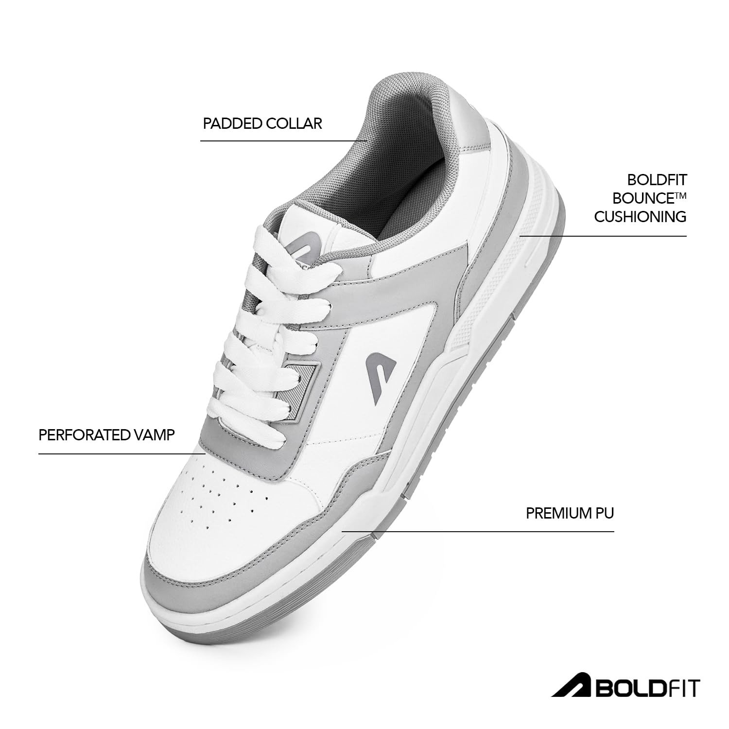 Boldfit Sneakers for Man Lightweight Shoes for Men Comfortable Sneakers for Men Air Mesh Casual Shoes Mens Soft Cushion Insole Lace Up Casual Boys Shoe Sneaker DripBloc - Image 4