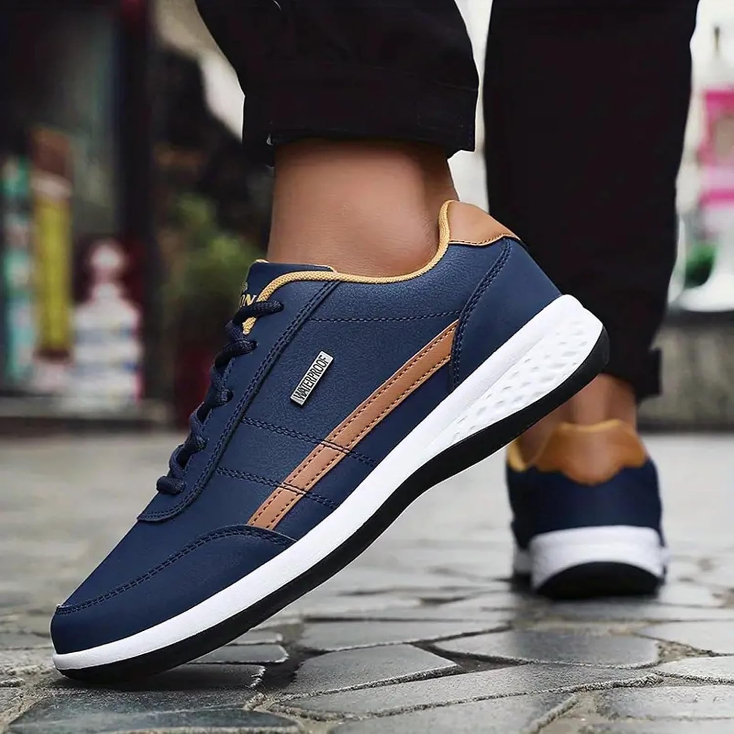 Cruiser Mens Comfort & Style with Soft Cushioned Insole | Lightweight Comfort Classic Canvas Sneakers for Everyday Wear | Trendy Lace-Up Design for Casual Outfits (2629) - Image 8