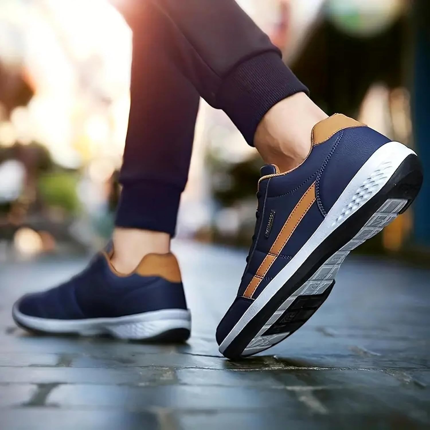 Cruiser Mens Comfort & Style with Soft Cushioned Insole | Lightweight Comfort Classic Canvas Sneakers for Everyday Wear | Trendy Lace-Up Design for Casual Outfits (2629) - Image 9