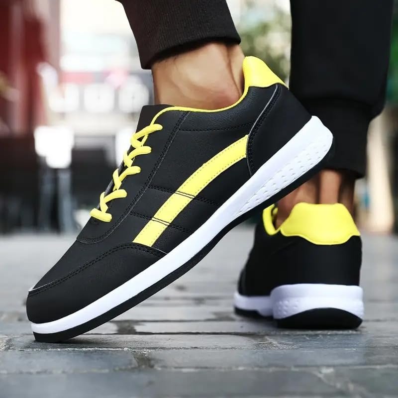 Cruiser Mens Comfort & Style with Soft Cushioned Insole | Lightweight Comfort Classic Canvas Sneakers for Everyday Wear | Trendy Lace-Up Design for Casual Outfits (2629) - Image 13