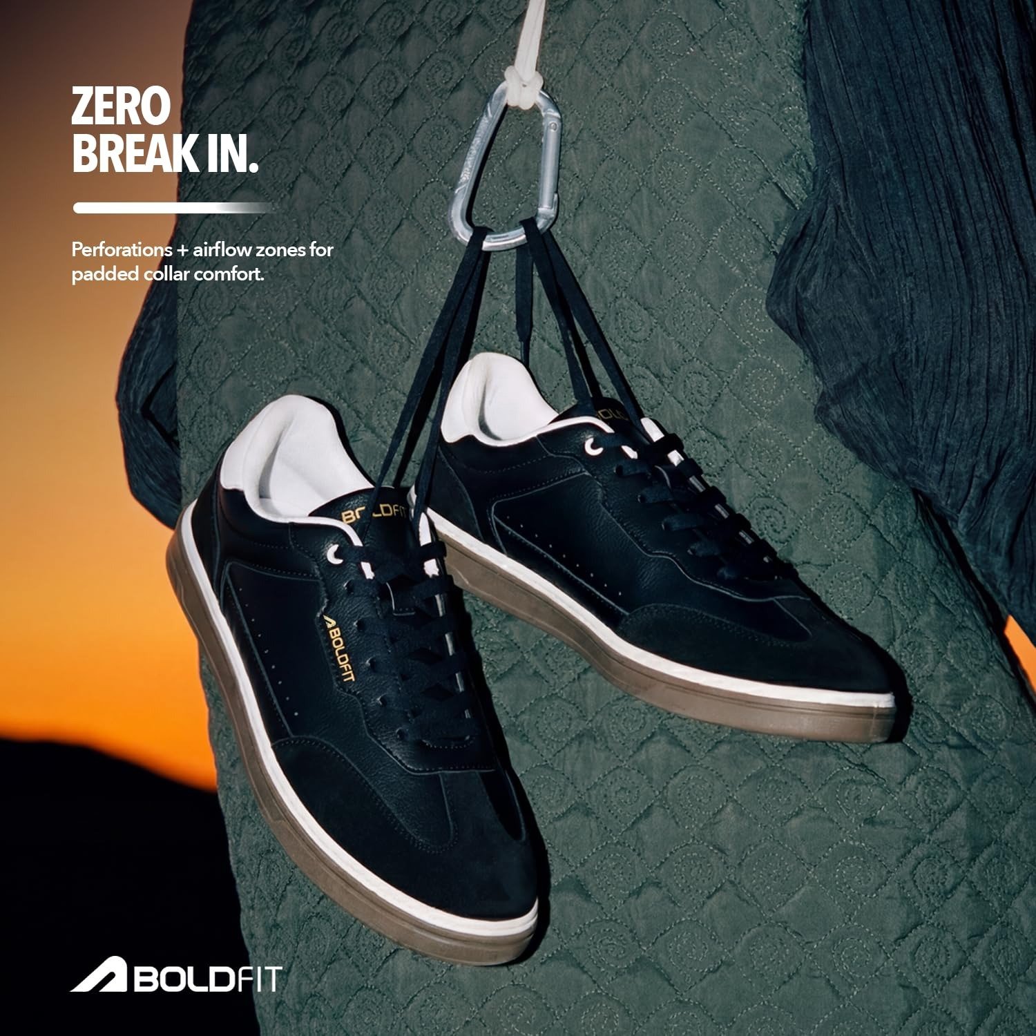 Boldfit Sneakers for Men Casual Stylish Sneakers for Man with Premium PU Leather Upper, Cushioned Insole, Padded Collar, Breathable Lining & TPR Grip Sole Everyday Wear Shoes for Men Klunys Elite - Image 13